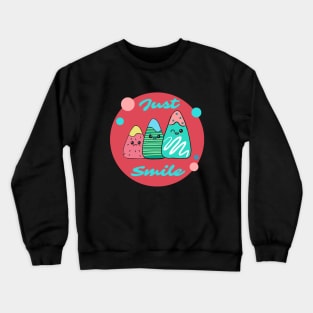 Just Smile Strawberries Sketch Crewneck Sweatshirt